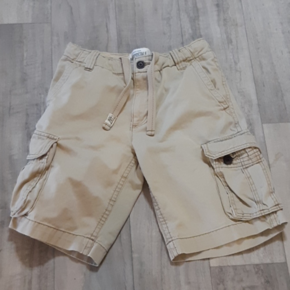 Mens Shorts Cargo Sz 30 Tan Cotton AEROPOSTALE Zipper Button Fly